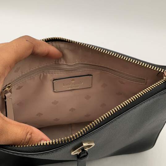 Kate Spade Womens Black Adjustable Strap Inner Zip Pocket Crossbody Bag Purse image number 5