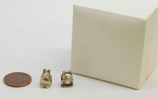 Pandora 925 Retired Kitty Cat & Froggie Charms image number 6