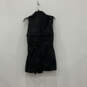 NWT Womens Black Drawstring Pockets Sleeveless Full-Zip Vest Size Large image number 2