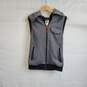 Burton Gray Full Zip Hooded Vest WM Size M image number 1