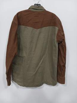 Men's Carhartt Button-Up Long-Sleeve Western Shirt Sz LT alternative image