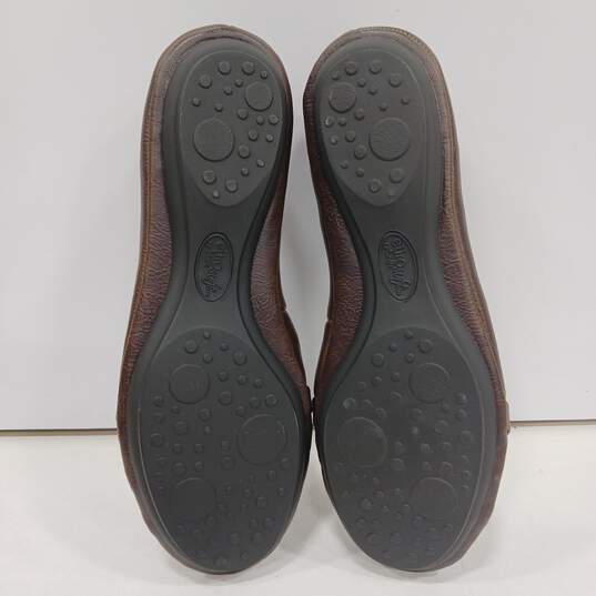 NIB Women Shaina Brown Patent Leather Slip On Multi Strap Ballet Flats Size 7.5 image number 5