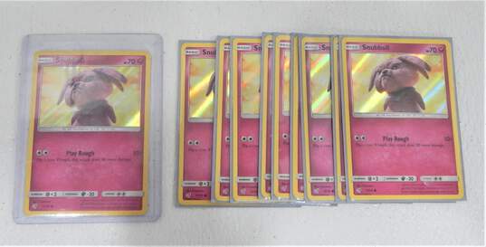 Pokemon TCG Lot of 10 Snubbull Detective Pikachu Holofoil Cards 15/18 image number 1