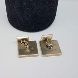 Tane Muo Sterling Solid Silver 1/2" Cuff Links 21.5g alternative image