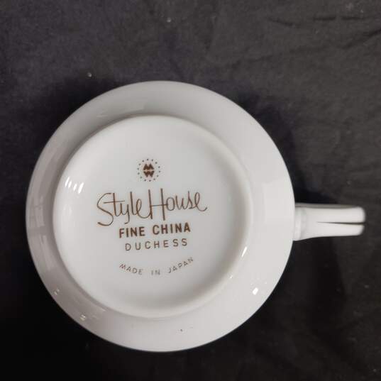 Style House Duchess Fine China Teacups w/ Salt & Pepper Set image number 6