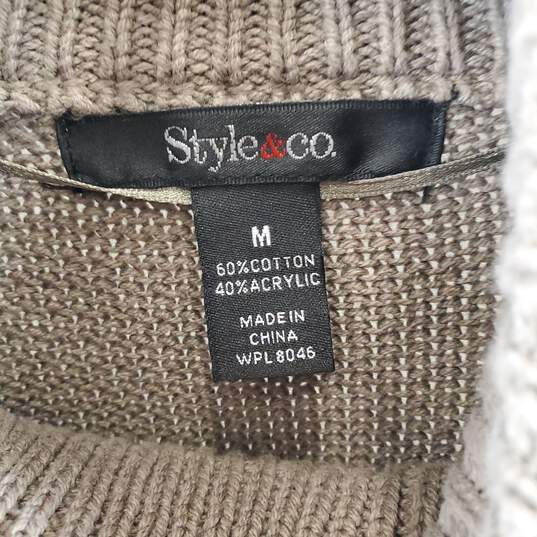 Style & Co Women's Brown Cardigan SZ M NWT image number 3
