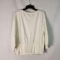 Express Women Ivory Lace Blouse Sz L NWT image number 4