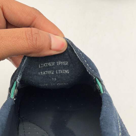 Joseph Abboud Mens Justin Blue Leather Moc Toe Slip-On Loafer Shoes Size 11 image number 5