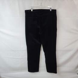 Talbots Black Corduroy Cotton Straight Leg Pant WM Size 16 NWT alternative image
