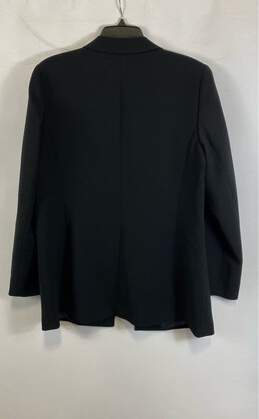 NWT Lafayette 148 New York Womens Black Notch Lapel Long Sleeve Blazer Size 12 alternative image