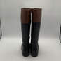 Womens Tamie 731389 Black Brown Round Toe Side Zip Riding Boots Size 10 W image number 3