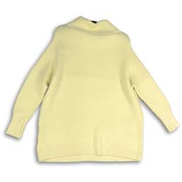 NWT Free People Womens Cream Ribbed Mock Neck Long Sleeve Pullover Sweater Sz S alternative image