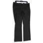 Womens Black Columnist Flat Front Barely Bootcut Leg Ankle Pants Size12R image number 1