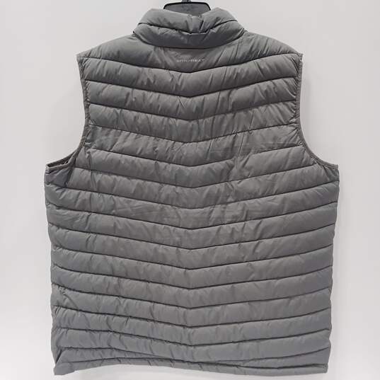 Men's Columbia Gray Puffer Vest Size XL image number 2