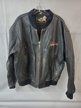 Harley Davidson Black Racing Leather Jacket Size XL