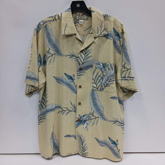 Tommy Bahama Men's Floral Silk SS Button Up Shirt Size S image number 1