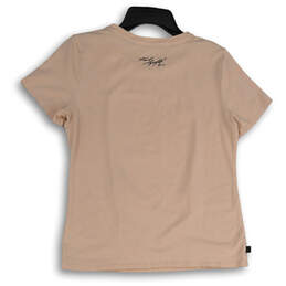 Womens Pink Eiffel Tower Short Sleeve Round Neck Pullover T-Shirt Size M alternative image