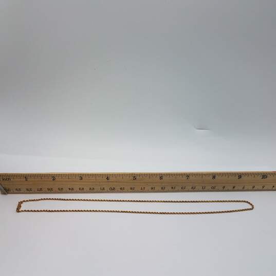 14k Gold 1.5mm Rope Chain Necklace 5.0g image number 6