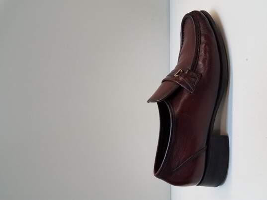 Florsheim Riva Burgundy Shoes Leather Loafers Men's Size 8D image number 1