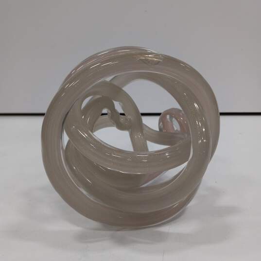 Glass Knot Sculpture image number 1