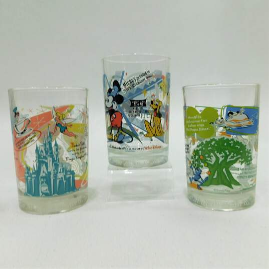 Lot of 3 McDonald's Walt Disney Glass 100 Years of Magic Mickey Mouse image number 2