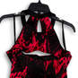 NWT Womens Black Pink Cutout Sleeveless Key Hole Back Shift Dress Size M image number 4