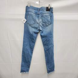 NWT Flying Monkey WM's Ankle Distressed Denim Blue Jeans Size 27 x 26 alternative image