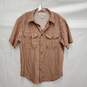 Filson's Vented Short Sleeve Red & Beige Plaid Shirt Size M image number 1