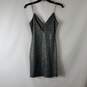 Q Women's Black/Blue Holographic Mini Dress SZ XS image number 4