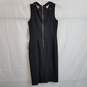 Eliza J women's black sleeveless sheath dress with cutouts size 2 nwt image number 2