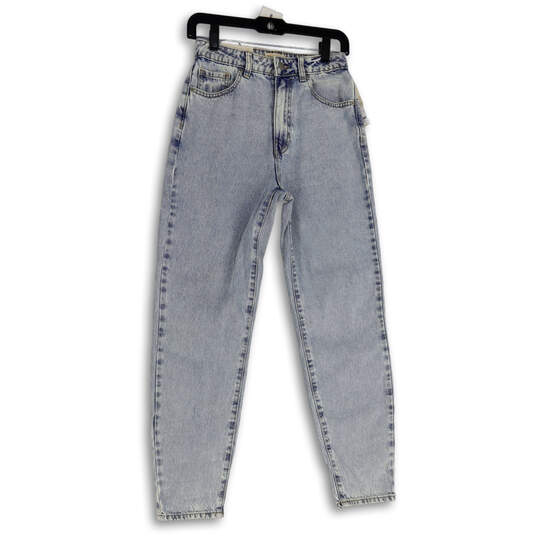NWT Womens Blue Light Wash 5 Pocket Design Skinny Leg Jeans Size 25 image number 1
