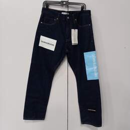 Calvin Klein Jeans Men's Dark Blue Jeans Size 34 x 30 with Tags
