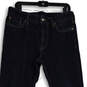Mens Blue Denim Dark Wash 5-Pocket Design Skinny Leg Jeans Size 34/34 image number 4