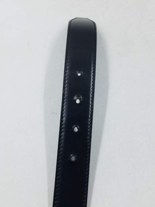 Authentic Gucci Black Plaque Reversible Men's Belt Medium image number 4