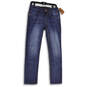 NWT Womens Blue Denim Medium Wash Stretch Straight Leg Jeans Size 32 image number 4