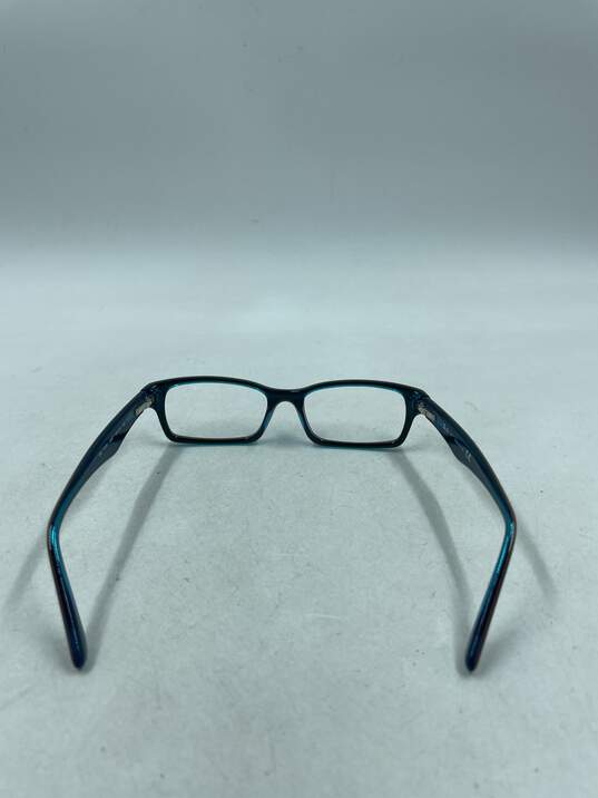 Ray-Ban Blue Rectangle Eyeglasses image number 3
