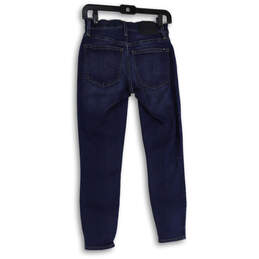 Womens Blue Denim Medium Wash 5 Pocket Design Skinny Leg Jeans Size 2/26 alternative image