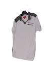 Mens White Short Sleeve Collared Casual Pullover Polo Shirt Size Small image number 2