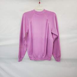 Hanes Vintage 1985 Purple Cotton Blend Lingo USA Sweatshirt WM Size M NWT alternative image