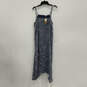 NWT Womens Blue Spaghetti Strap Sleeveless Fashionable Tank Dress Size L image number 1