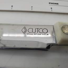Cutco White Handled Kitchen Knives Set - 1722 JB Butcher Knife & 1725 Chef Knife alternative image