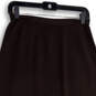 Womens Brown Flat Front Side Zip Long A-Line Skirt Size 6 image number 3