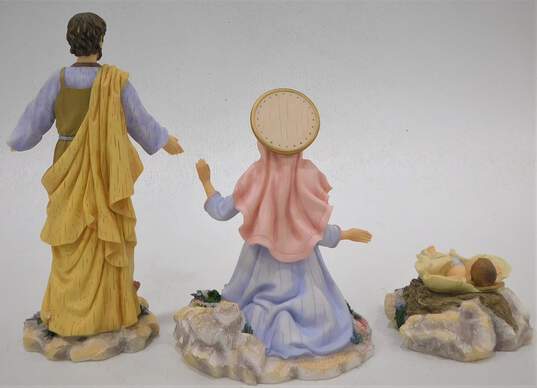 VTG 2001 Demdaco Kathy Killip Wildflower Angels Nativity 3 pc. Figurine Set IOB image number 2