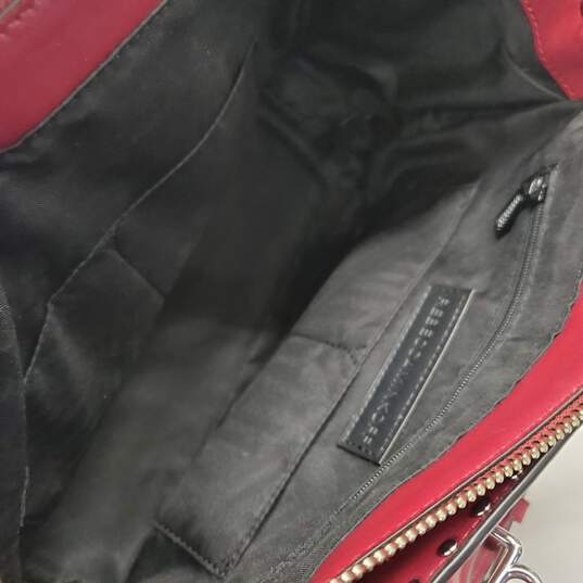 Rebecca Minkoff Midnighter Studded Magenta Leather Shoulder Bag AUTHENTICATED image number 9