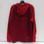 Adidas Men's Climawarm Two Tone Red Full Zip Hoodie Jacket Size M image number 2