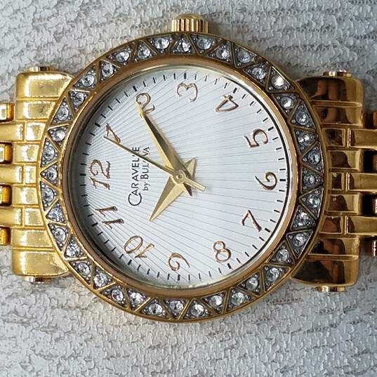 Caravelle By Bulova C9342112 Gold Tone Watch NOT RUNNING image number 1