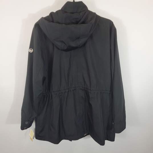 Michael Kors Women Black Windbreaker Jacket Sz 2XL image number 3