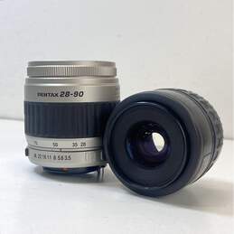 Lot of 2 Assorted SMC Pentax-FA Camera Lenses