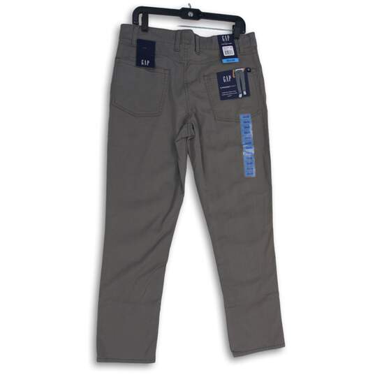 NWT Gap Mens Gray 5-Pocket Design Flat Front Ankle Pants Size 32x30 image number 2