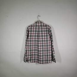 Mens Cotton Plaid Long Sleeve Collared Non-Iron Button-Up Shirt Size Large alternative image